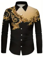 Chemise Chic pour Homme avec Design Africain