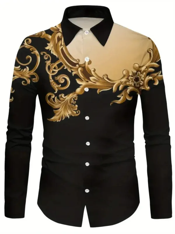 Chemise Chic pour Homme avec Design Africain