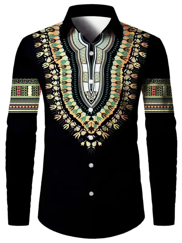 Chemise Africaine avec Couleurs Vibrantes