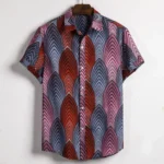 Chemise à motifs ethniques, style contemporain masculin
