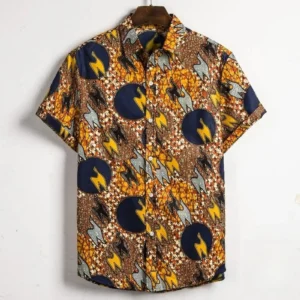 Chemise avec design africain moderne pour homme
