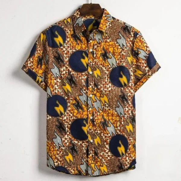 Chemise avec design africain moderne pour homme