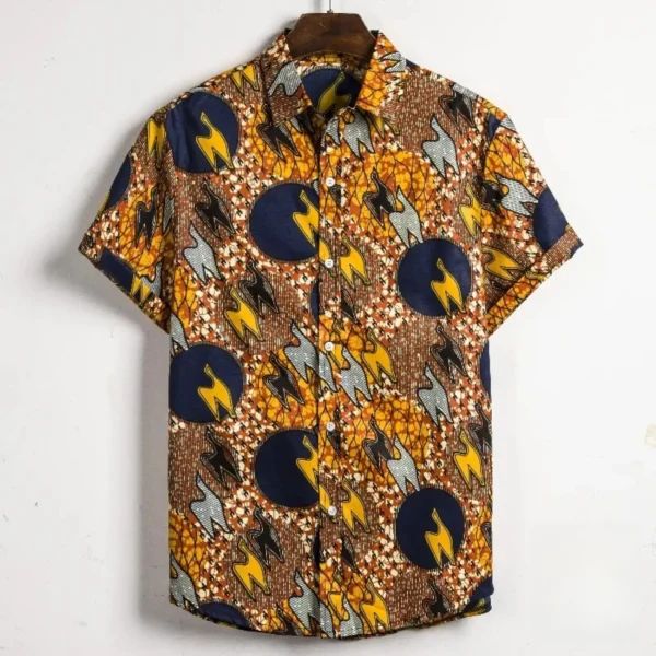 Chemise en coton, inspiration africaine pour homme