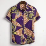 Chemise homme avec touches artisanales africaines
