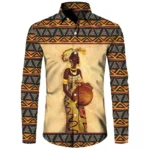 Chemise homme en tissu imprimé d'Afrique