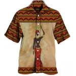 Chemise avec design africain moderne