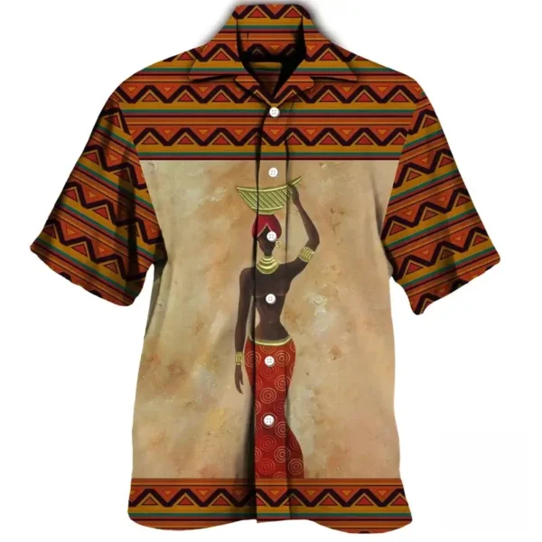 Chemise avec design africain moderne