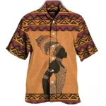 Imprimé artistique sur chemise pour homme