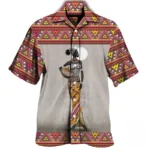 Chemise homme élégante aux motifs tribaux