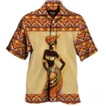 Chemise avec effets de couleur africains