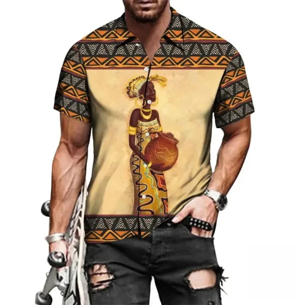 Chemise Africaine pour homme en imprimé coloré