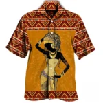 Chemise stylée en motifs africains pour homme
