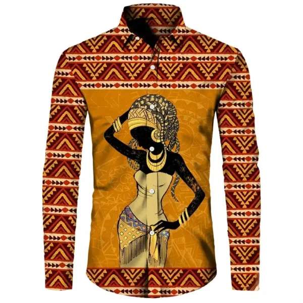 Chemise homme avec touches culturelles