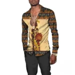 Vêtement homme avec motifs africains vibrants