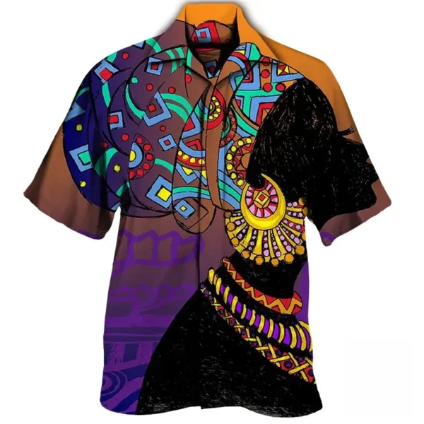 Chemise à motifs traditionnels africains