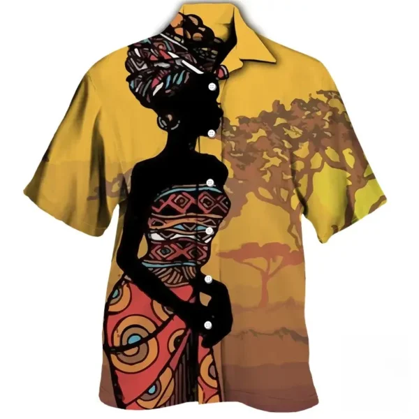 Imprimé culturel sur chemise homme