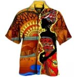 Chemise aux motifs ethniques pour homme