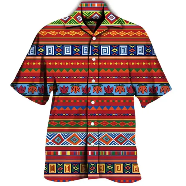 Mode africaine : chemise homme aux couleurs vives