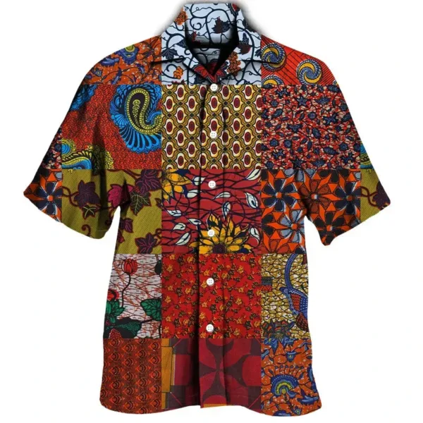 Chemise homme coupe moderne aux influences africaines