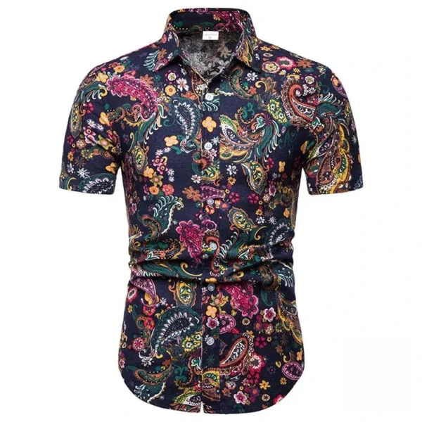 Vêtements homme, chemise à motif vibrant