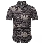 Mode masculine : chemise à motifs et couleurs riches