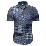 Chemise traditionnelle homme avec motifs ethniques