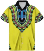 Chemise Africaine pour homme en tissu coloré