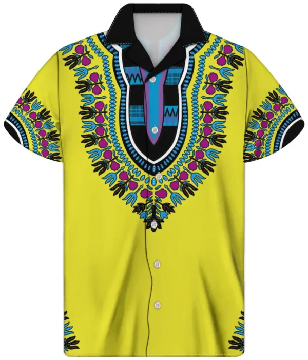 Chemise Africaine pour homme en tissu coloré