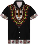 Chemise Dashiki avec motifs traditionnels africains