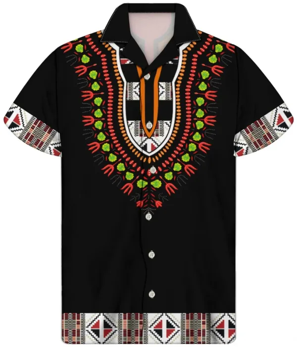 Chemise Dashiki avec motifs traditionnels africains