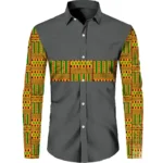 Chemise homme en tissu pagne africain