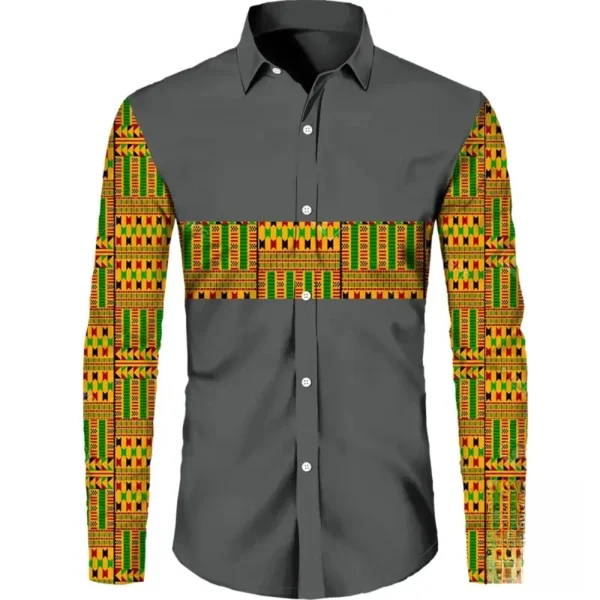 chemise-homme-tissu-pagne-africain-1 Chemise homme en tissu pagne africain