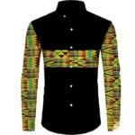 Chemise africaine pour homme, motifs colorés