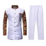 Mode africaine pour homme, chemise longue colorée