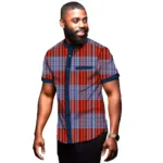 Chemise décontractée aux motifs traditionnels africains
