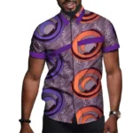 Chemise légère homme, design africain coloré