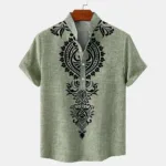 Dashiki masculin avec motifs ethniques