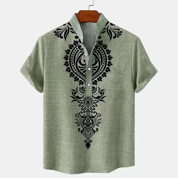 Dashiki masculin avec motifs ethniques