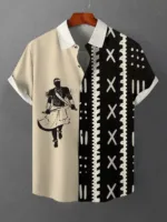 Mode africaine pour homme : chemise à motifs uniques