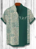 Chemise homme avec design tribal et coupe élégante