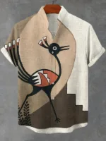 Vêtements hommes : chemise africaine avec motifs distinctifs