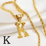 Collier Africain avec initiale élégante - vue 2