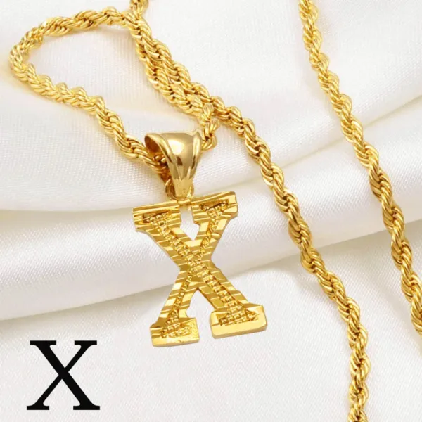 Collier Africain avec initiale élégante - vue 3