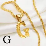 Collier Africain avec initiale élégante - vue 8