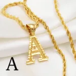 Collier Africain avec initiale élégante - vue 9