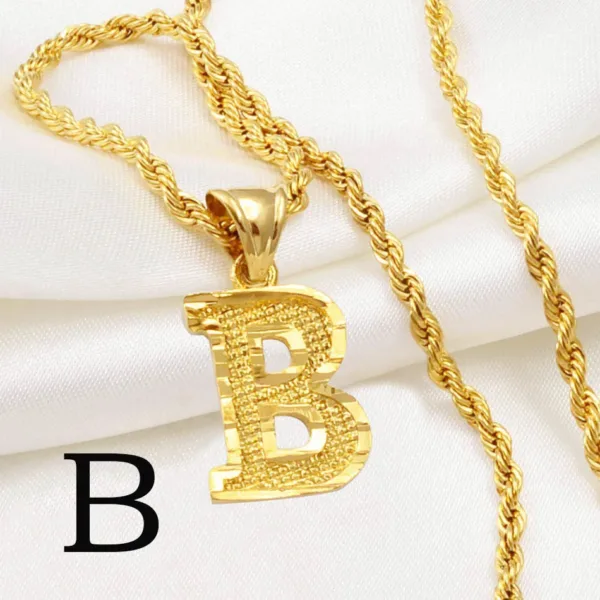 Collier Africain avec initiale élégante - vue 10