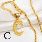 Collier Africain avec initiale élégante - vue 11