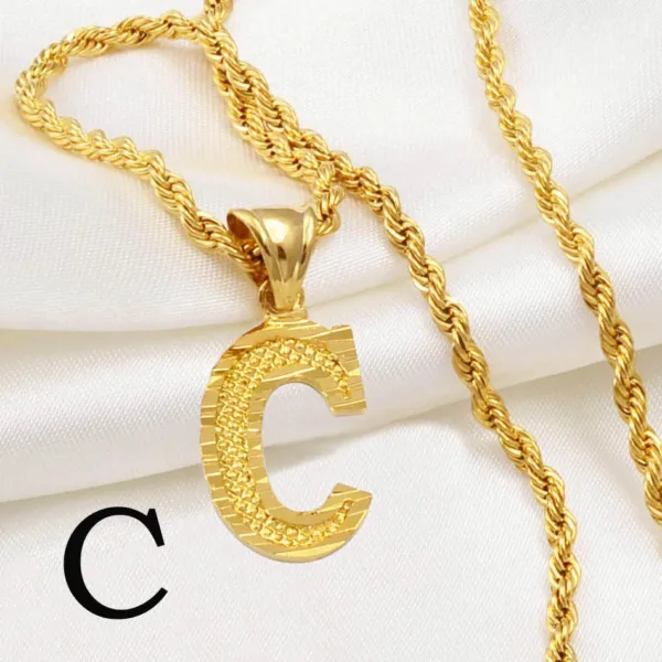 Collier Africain avec initiale élégante - vue 11