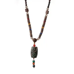 Collier Africain en Bois