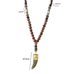 Bijou ethnique en bois, influence africaine